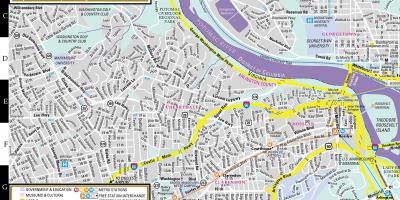 Mapa de callejero de washington dc