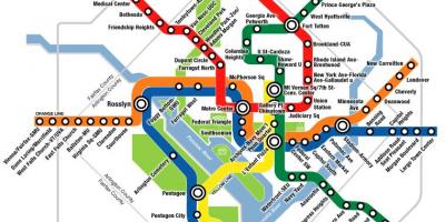 Wa dc mapa del metro
