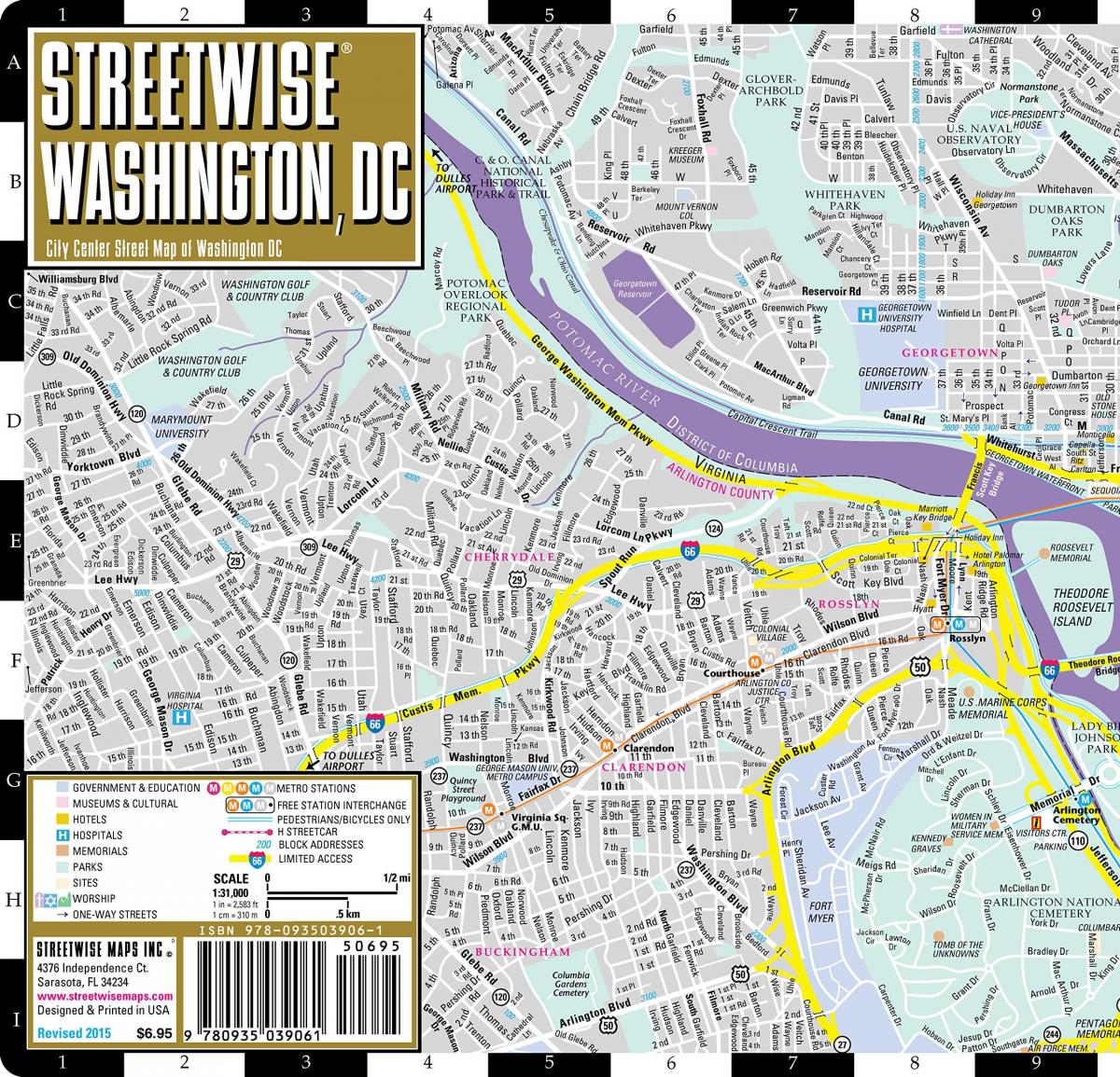 mapa de callejero de washington dc