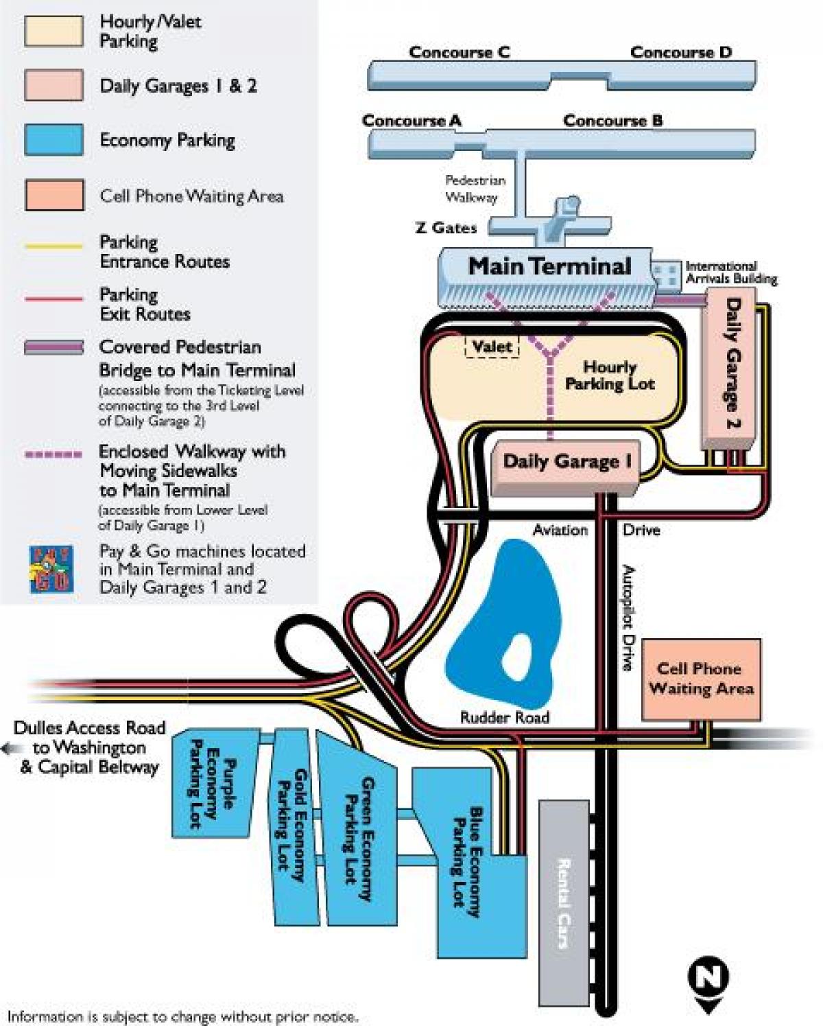 mapa de la iad aparcamiento