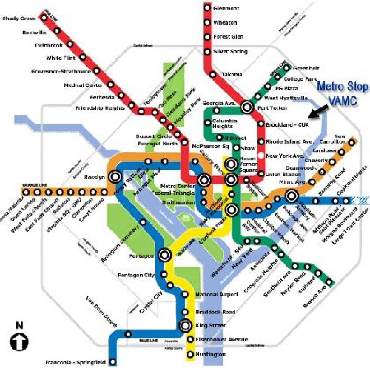 md mapa del metro