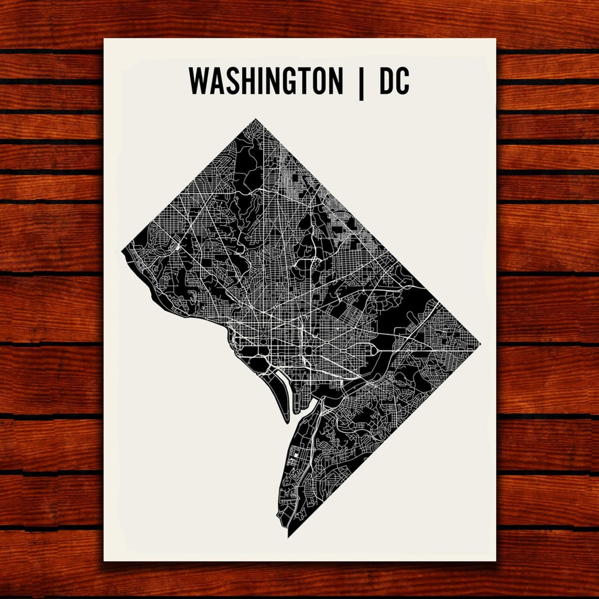 dc impresión de mapa de
