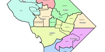 Mapa de dc de la escuela de frontera