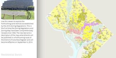 Washington dc mapa de zonificación
