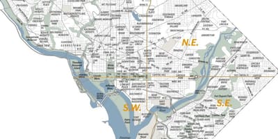 Mapa de washington dc