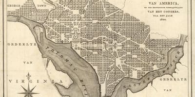 Mapa de mapa histórico de washington dc