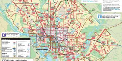 Washington mapa de autobuses
