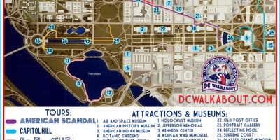 Guía mapa de washington dc
