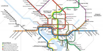 Washington mapa de transporte público