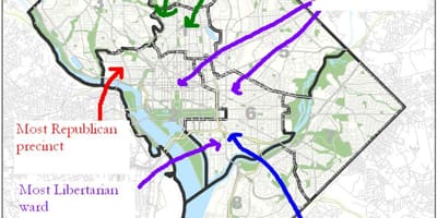 Mapa de washington dc político
